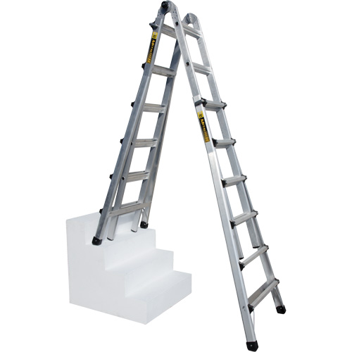 Telescoping Multi-Position Ladder, Aluminum, 300 lbs. Fastek