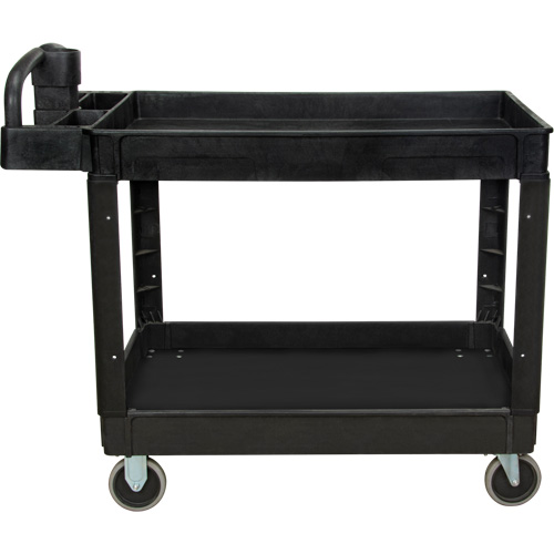 Utility Cart, 2 Tiers, 25-5/8" x 33-1/2" x 43-3/4", 550 lbs. Capacity Fastek