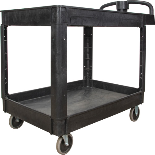 Utility Cart, 2 Tiers, 25-5/8" x 33-1/2" x 43-3/4", 550 lbs. Capacity Fastek