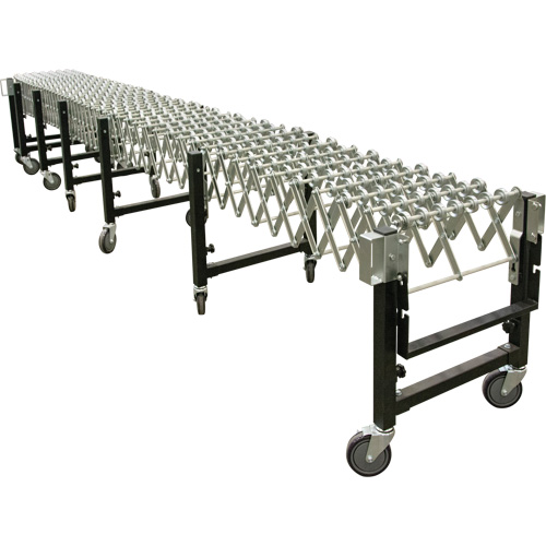 Expandable Conveyor, 18" W x 12' L, 200 lbs. per lin. ft. Capacity Fastek