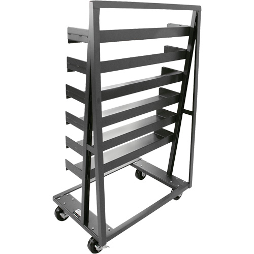 Single-Sided Heavy Duty A-Frame Cart with 6 Trays, 38" x 25" x 63", 2500 lbs. Capacity Fastek