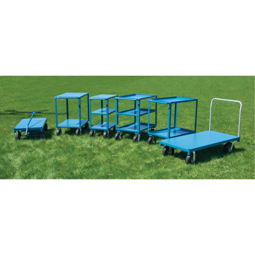Outdoor Shelf Cart, 3 Tiers, 24" W x 39" H x 51" D, 1200 lbs. Capacity Fastek