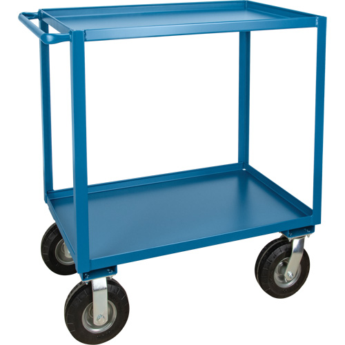 Outdoor Shelf Cart, 2 Tiers, 24" W x 39" H x 51" D, 1200 lbs. Capacity Fastek