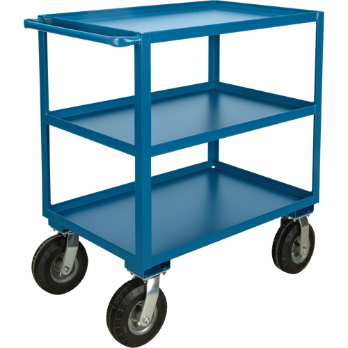 Outdoor Shelf Cart, 3 Tiers, 24" W x 39" H x 51" D, 1200 lbs. Capacity Fastek