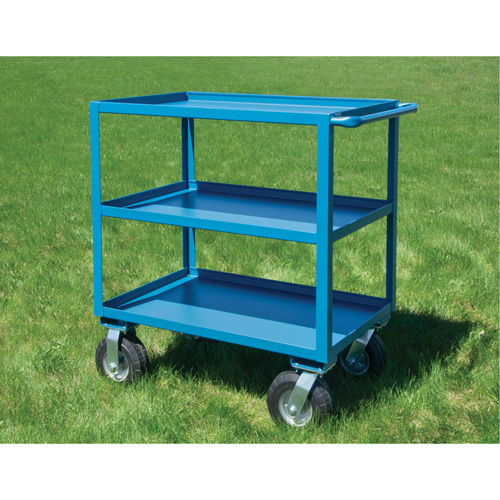 Outdoor Shelf Cart, 3 Tiers, 24" W x 39" H x 51" D, 1200 lbs. Capacity Fastek
