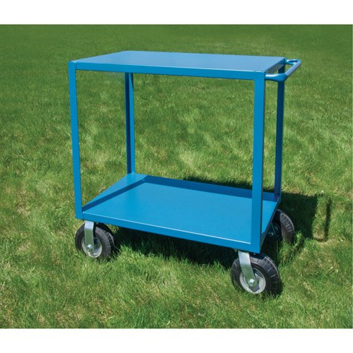 Outdoor Shelf Cart, 2 Tiers, 18" W x 39" H x 33" D, 1200 lbs. Capacity Fastek