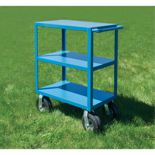 Outdoor Shelf Cart, 3 Tiers, 24" W x 39" H x 39" D, 1200 lbs. Capacity Fastek