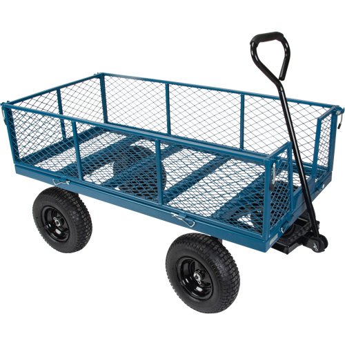 Wagon with Drop Sides, 24" W x 48" L, 800 lbs. Capacity Fastek