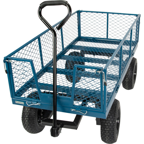 Wagon with Drop Sides, 24" W x 48" L, 800 lbs. Capacity Fastek
