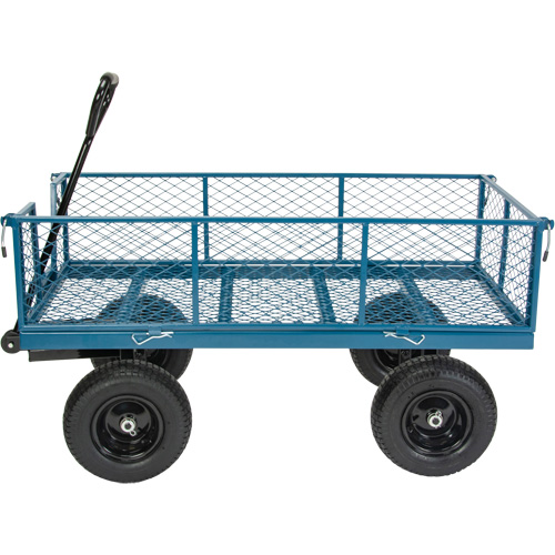 Wagon with Drop Sides, 24" W x 48" L, 800 lbs. Capacity Fastek