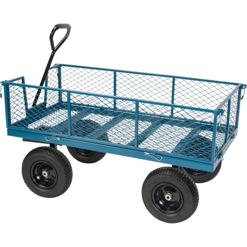 Wagon with Drop Sides, 24" W x 48" L, 800 lbs. Capacity Fastek