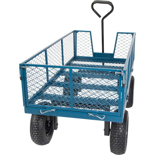 Wagon with Drop Sides, 24" W x 48" L, 800 lbs. Capacity Fastek