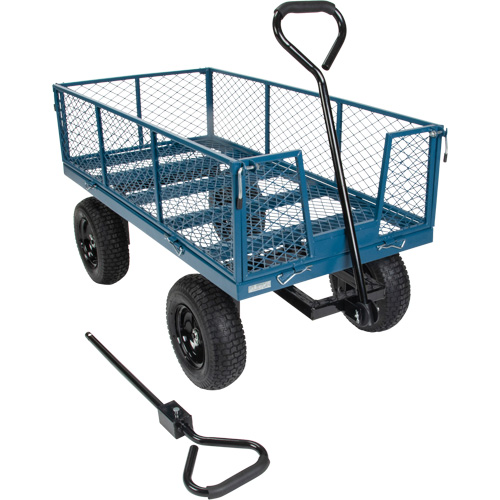 Wagon with Drop Sides, 24" W x 48" L, 800 lbs. Capacity Fastek