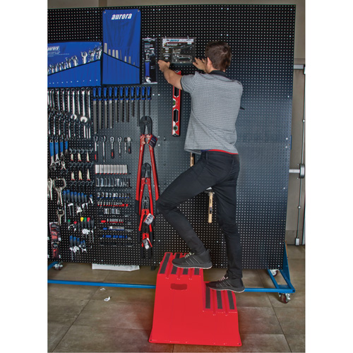 Industrial Step Stool, 2 Steps, 26" x 22-7/16" x 19-11/16" High Fastek