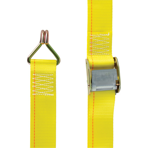 Ratchet Strap, Cam Buckle, 2" W x 12' L, 500 lbs. (227 kg) WLL Fastek