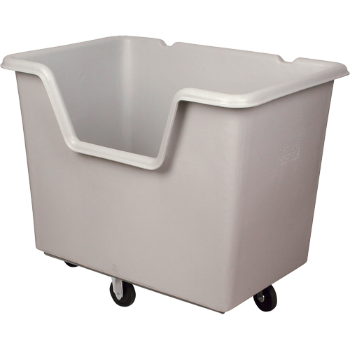 Starcart Easy-Access Box Truck, Polyethylene, 46" L x 31" W x 49" H, 24 cu. ft. Volume, 900 lbs. Capacity Fastek