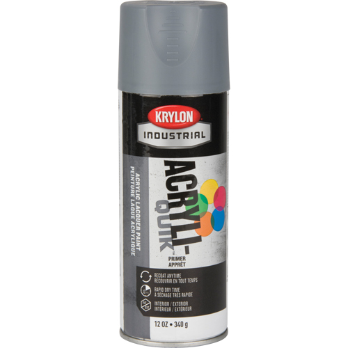 Laque industrielle Acryli-Quik, Gris, Tr&egrave;s mat, 12 oz, Canette a&eacute;rosol Fastek