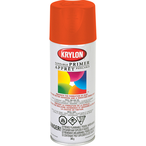 Fluorescent Spray Paint, Fluorescent Red/Orange, 11 oz., Aerosol Can Fastek