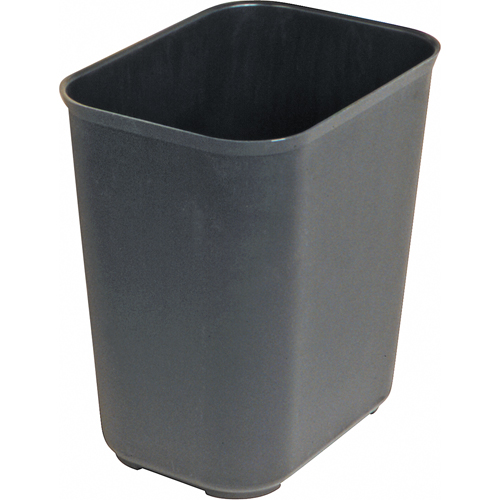Fire Resistant Wastebasket, 14 Quarts, Fiberglass Fastek