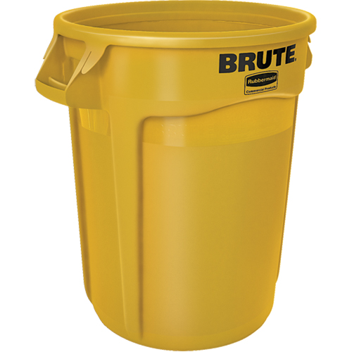 Round Brute&reg; Containers, Polyethylene, 32 US gal. Fastek
