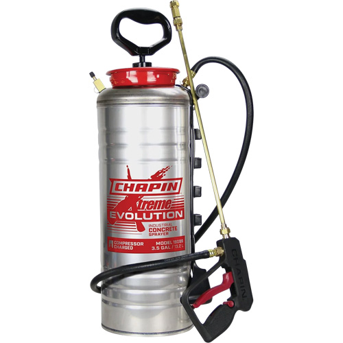 Evolution Concrete Tank Sprayer, 3.5 gal. (13.2 L), Stainless Steel, 19" Wand Fastek