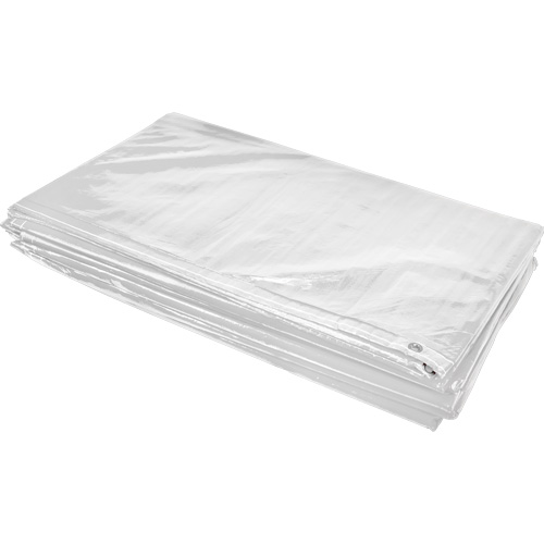 Insulated Tarp, Polyethylene, White, 20' x 12' x 8 mils Fastek
