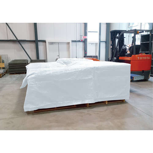 Insulated Tarp, Polyethylene, White, 20' x 12' x 8 mils Fastek