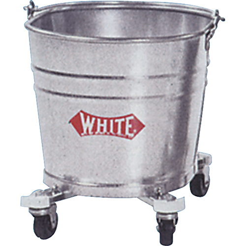 Steel Mop Buckets, 6.5 US Gal. (26 qt.) Capacity Fastek