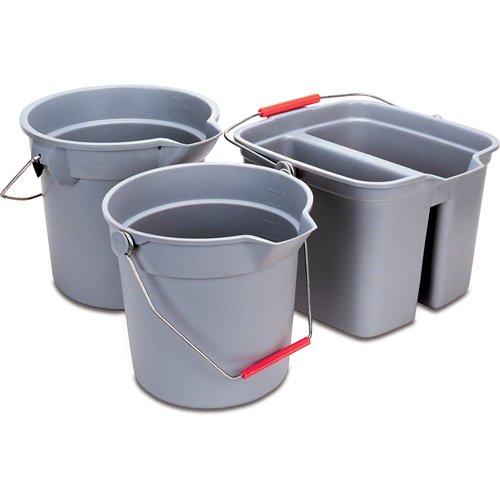 Brute&reg; Bucket, 3.5 US Gal. (14 qt.) Capacity, Grey Fastek
