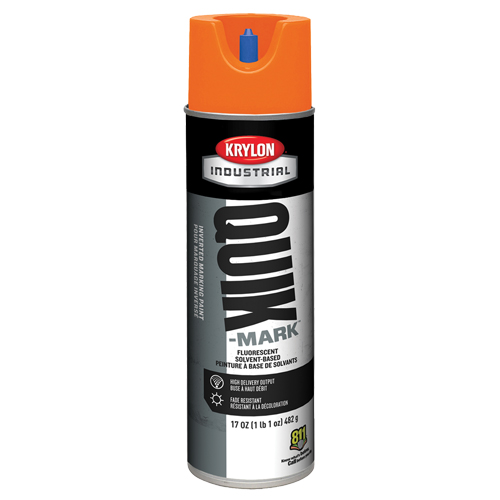 Peinture de marquage industrielle invers&eacute;e &agrave; base de solvant Quik-Mark, 17 oz, Canette a&eacute;rosol Fastek