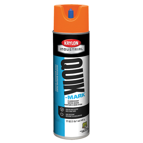 Peinture de marquage industrielle invers&eacute;e &agrave; base d'eau Quik-Mark, 17 oz, Canette a&eacute;rosol Fastek