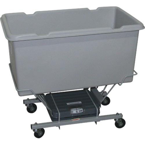 Scale Carts, Polyethylene, 33" L x 19" W x 29" H, 5 cu. Ft. Volume, 250 lbs. Capacity Fastek