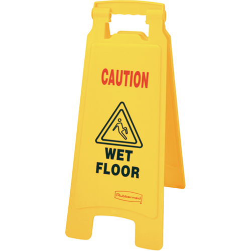 "Wet Floor" Safety Signs, English with Pictogram Fastek