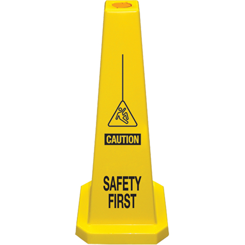 "Safety First" Lamba Traffic Cones, English with Pictogram Fastek