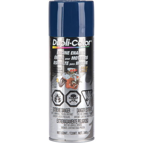 Engine Enamel Paint with Ceramic, Ford Blue, Gloss, 12 oz., Aerosol Can Fastek
