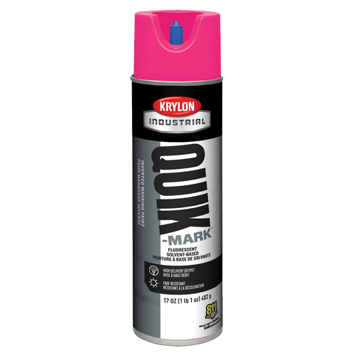 Peinture de marquage industrielle invers&eacute;e &agrave; base de solvant Quik-Mark, 17 oz, Canette a&eacute;rosol Fastek
