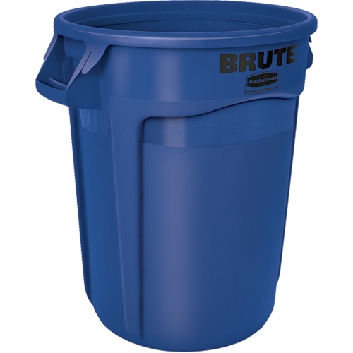 Round Brute&reg; Containers, Bulk, Polyethylene, 32 US gal. Fastek