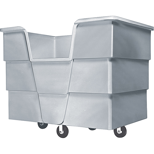 Jumbo Starcart Box Truck, Polyethylene, 65" L x 45" W x 54" H, 60 cu. ft. Volume, 1500 lbs. Capacity Fastek