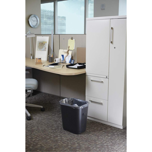 Soft Wastebasket, 28 Quarts, Plastic Fastek