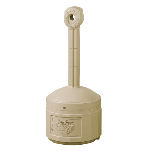 Cendriers Smoker's Cease-Fire, Sur pied, Plastique, Capacit&eacute; 4 gal. US, Hauteur 38-1/2" Fastek