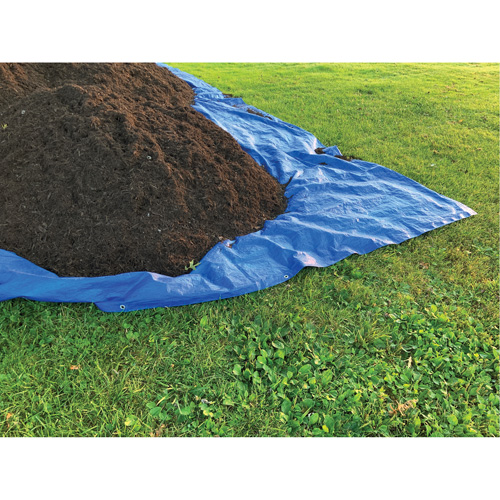 Tarp, Standard Duty, Blue, 7' x 5' x 4 mils Fastek
