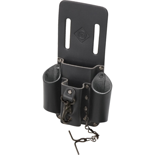 Tool Belt Pouch, Multiple Tool Holder, Leather, 4 Pockets Fastek