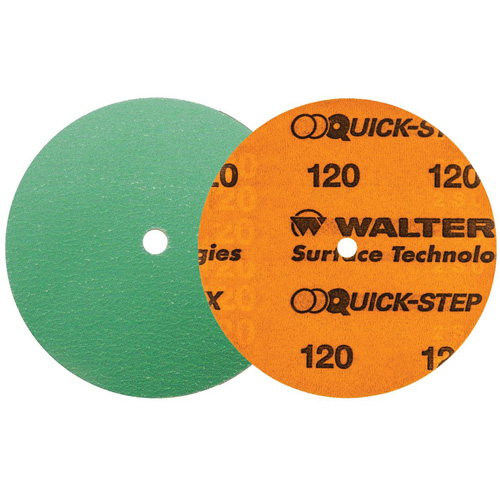 Quick-Step XX Sanding Disc, 6" Dia., 120 Grit, Ceramic Fastek