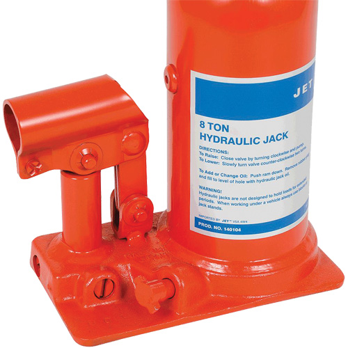 JHJ-8 Crics &agrave; bouteille pour usage tr&egrave;s intensif, 8 tonne(s), 15-3/8" Hauteur &eacute;lev&eacute;e Fastek