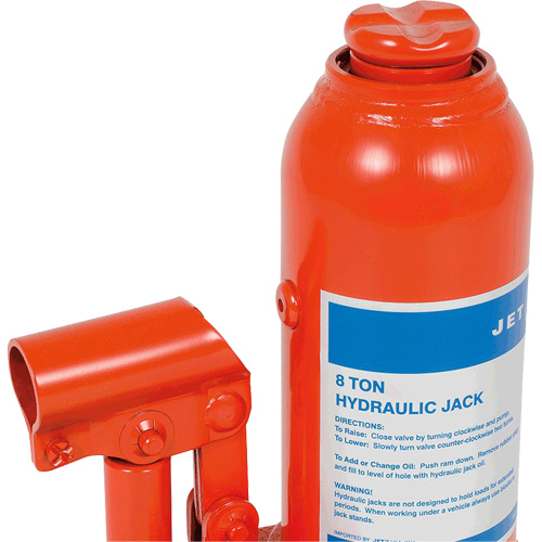 JHJ-8 Crics &agrave; bouteille pour usage tr&egrave;s intensif, 8 tonne(s), 15-3/8" Hauteur &eacute;lev&eacute;e Fastek