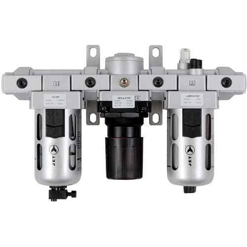 AFRLMS12 3-Piece Standard Air Filter, Regulator & Lubricator, 1/2" NPT Fastek