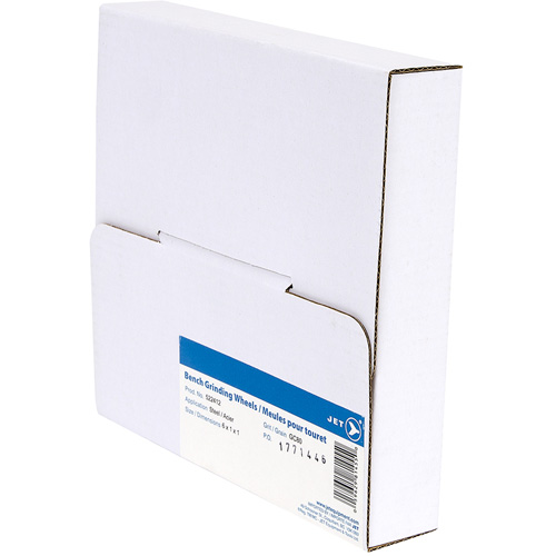 GC610M Bench Grinding Wheel, 6" x 1", 1" Arbor, Silicon Carbide Fastek