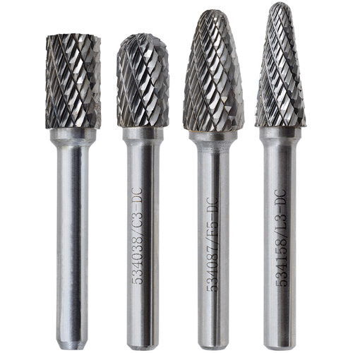 CBHP-4 Premium Carbide Bur Set, 4 Pieces Fastek