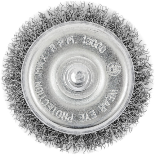 Brosse coupelle sertie sur tige Fastek