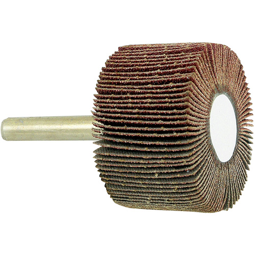 Shaft Mounted Flapwheel, 80 Grit, 1-1/2" x 1" x 1/4" Fastek